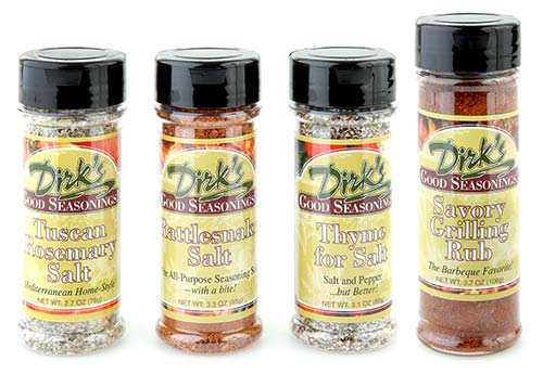 Dirk's Good Seasonings! Seasoned Salts and Rub